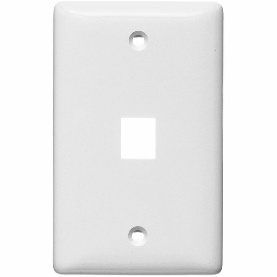 PLATE, WALL,LABEL-LESS,1-G,1-PORT,WH