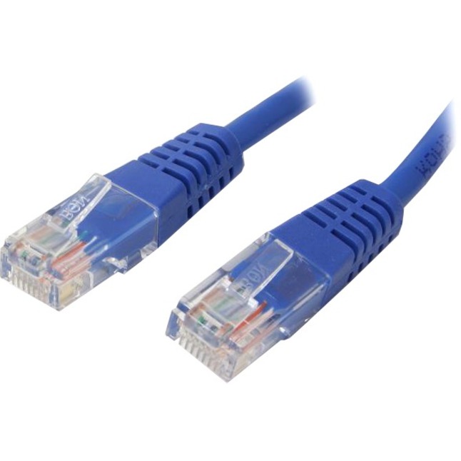 StarTech 8 ft Blue Molded Cat5e UTP Patch Cable