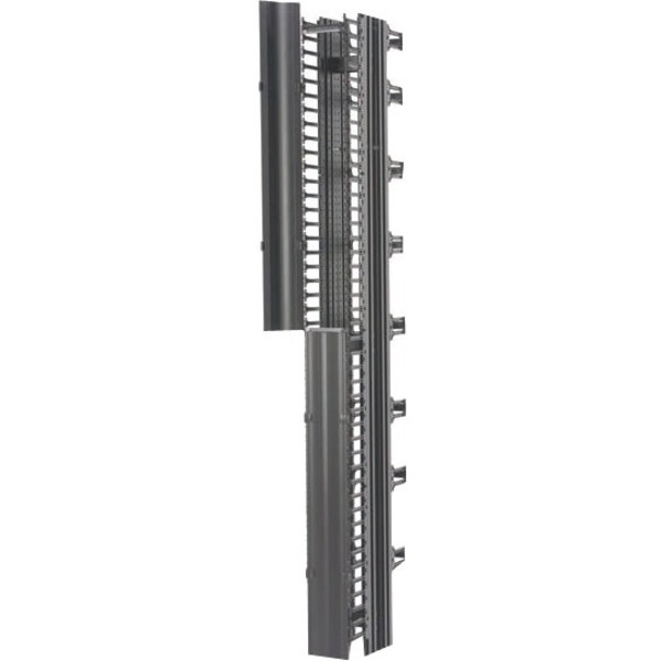 EATON RCM+ VERTICAL CABLE MANAGER, DUAL DENSITY, 6IN W X 84IN H, FLAT BLACK