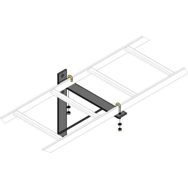 TRIANGLE WALL SUPPORT BRACKET, 24IN W