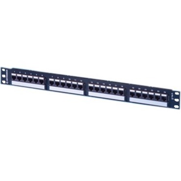 24PORT,CAT6 TECHCHOICE,FLAT 1RU PANEL