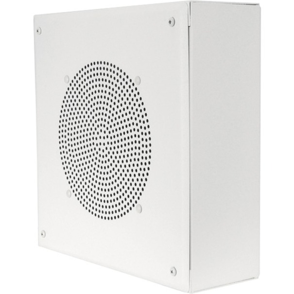 SQUARE, WALL MOUNT, 8C5PAX LOUDSPEAKER, TBLU-5W-25/70V TRANSFORMER, WHITE POWDER