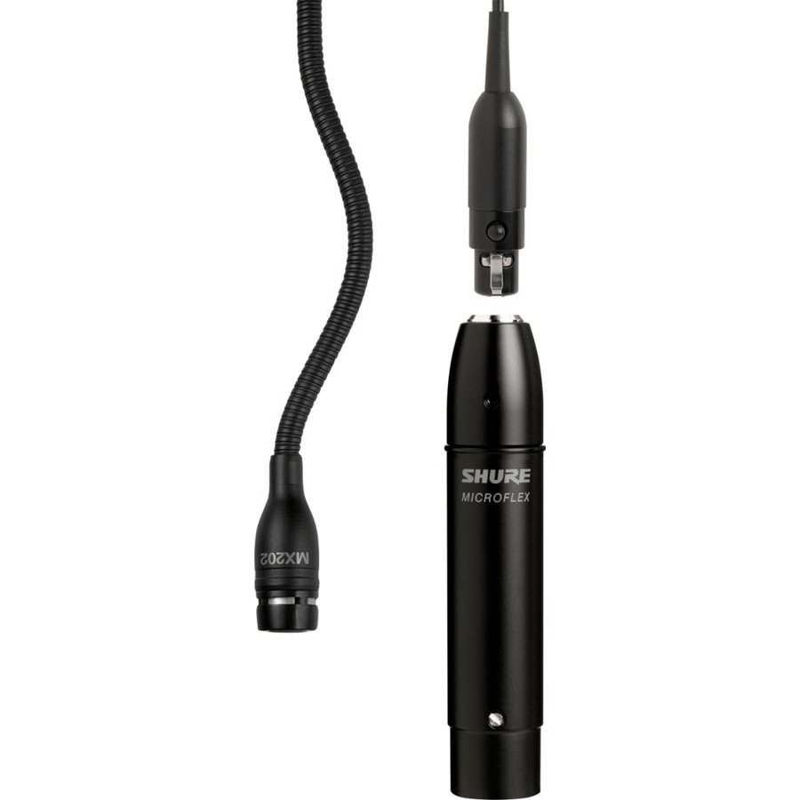 OVERHEAD CONDENSER MICROPHONE, SUPERCARDIOID, BLACK, IN-LINE PREAMP