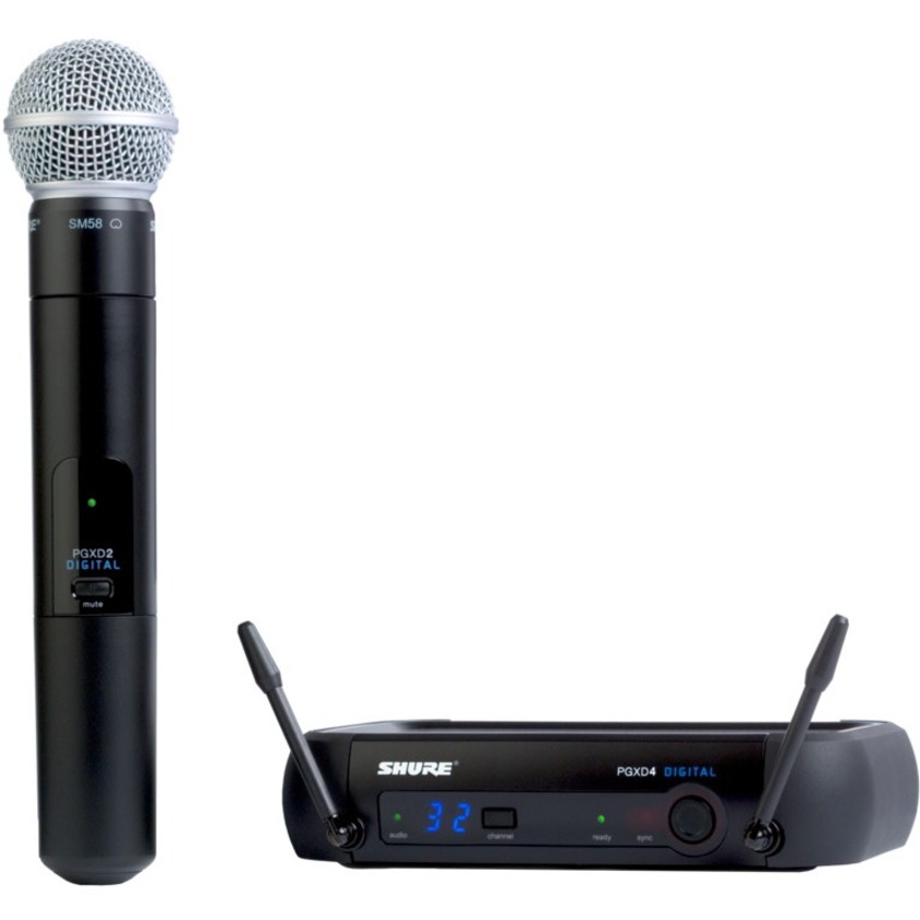 SHURE PGXD Digital Series Wireless Handheld Microphone System with SM58 Capsule