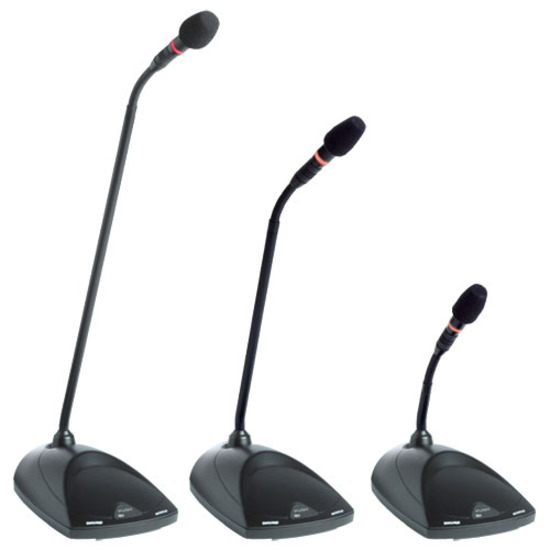 MINIATURE GOOSENECK MICROPHONE WITH LIGHT RING, LENGTH 25.4 CM (10), WITHOUT SUR