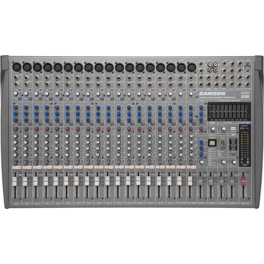 SAMSON L2000 20-Channel, 4-Bus Compact Live Sound Reinforcement Console