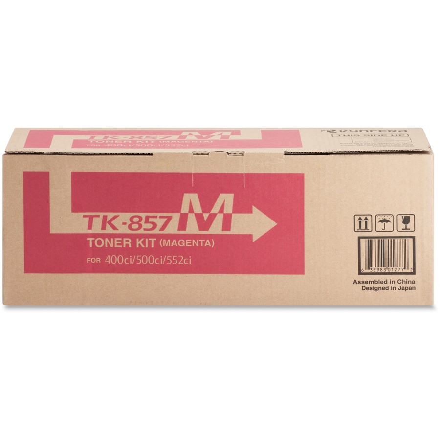 KYOCERA TK-857M MAGENTA TONER CARTRIDGE AND 1 WASTE CONTAINER FOR USE IN TASKALF