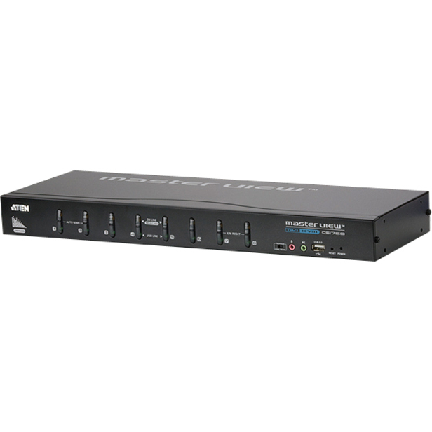 8-PORT DVI KVM SWITCH WITH AUDIO