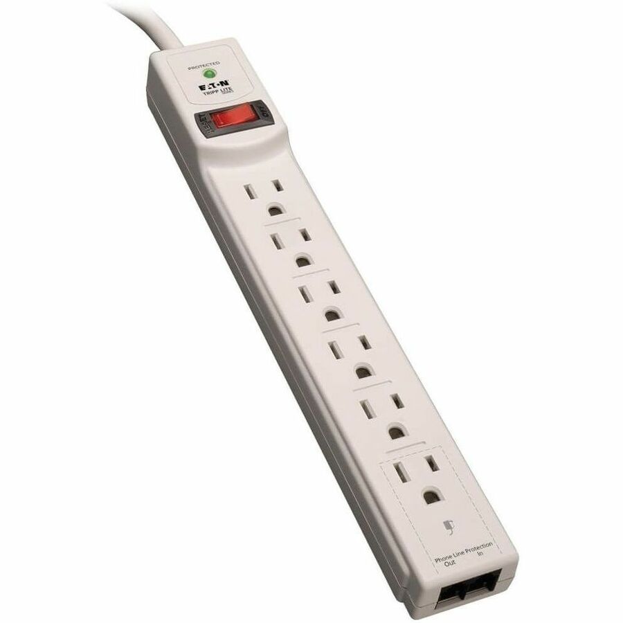 EATON TRIPP LITE SERIES PROTECT IT 6-OUTLET SURGE PROTECTOR, 8 FT. (2.43 M) CORD