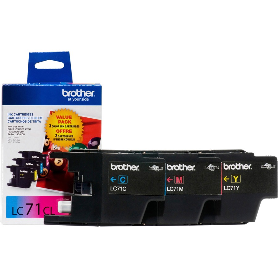 3PK OF INNOBELLA LC71 COLOR INK .CARTRIDGE FOR MFC-J825DW MULTI 5