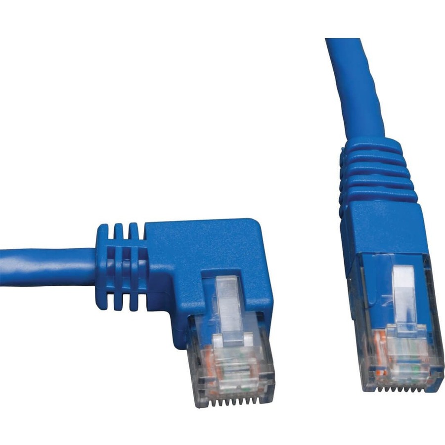 3FT CAT6 BLUE M/M MOLDED LEFT