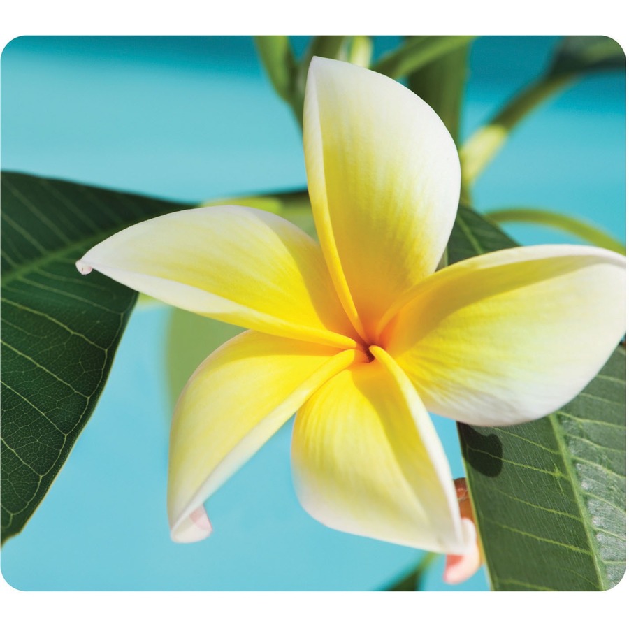 RECYCLED OPTICAL MOUSEPAD - YELLOW FLOWER
