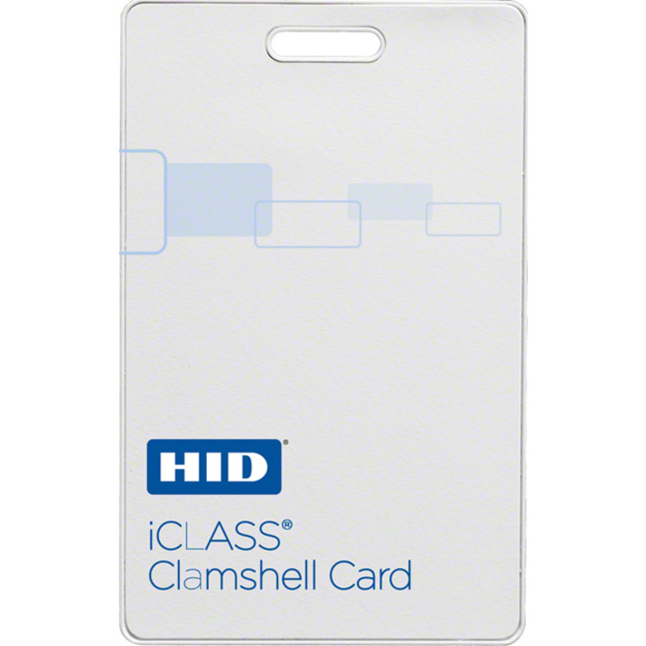 ICLASS 2K/2 CLAMSHELL, SR, PRGMD, F-MATTE, B-HID LOGO, MATCHING #, VERT SLOT