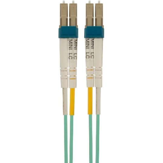 CABLE,FIBER,MINI-LC/LC,10M,LO MULTIMODE,AQUA,10GB,50/125 (LSZH)