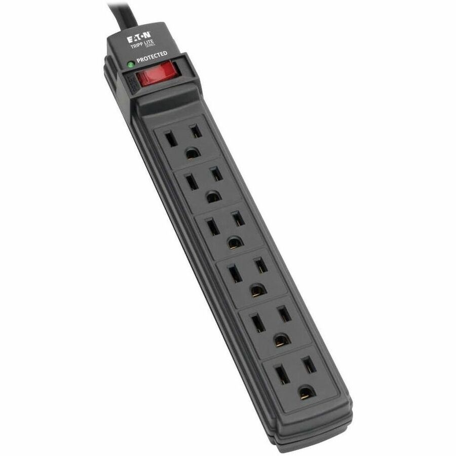Eaton TLP6B 6-Outlet Surge Protector Strip, 360 J, 6 ft Cord | Enterprise