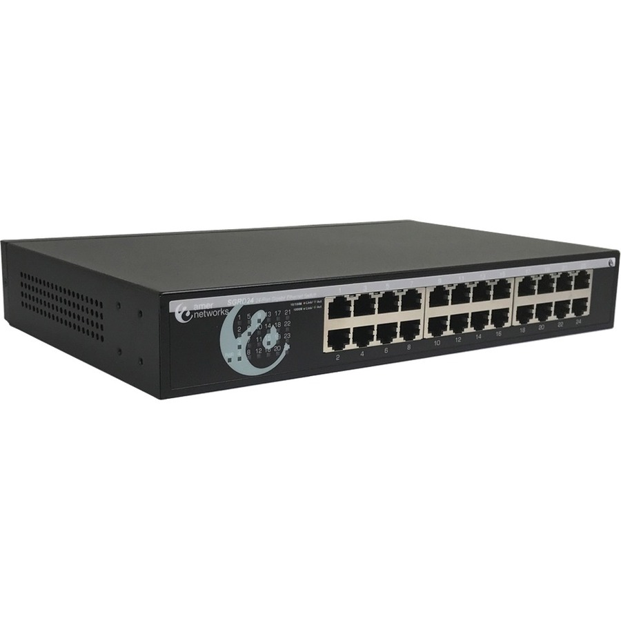 24 PORT 10/100/1000MBPS GIGABIT ETHERNET SWITCH FANLESS RACKMOUNT/DESKTOP