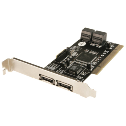Vantec PCI Host Card - 6 Port 4 Internal SATA 2 External eSATA (UGT-ST310R)