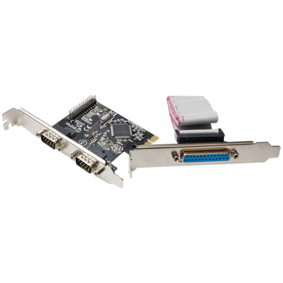 PCIE 2X SERIAL DB9 PORT, 1X PARALLEL PO