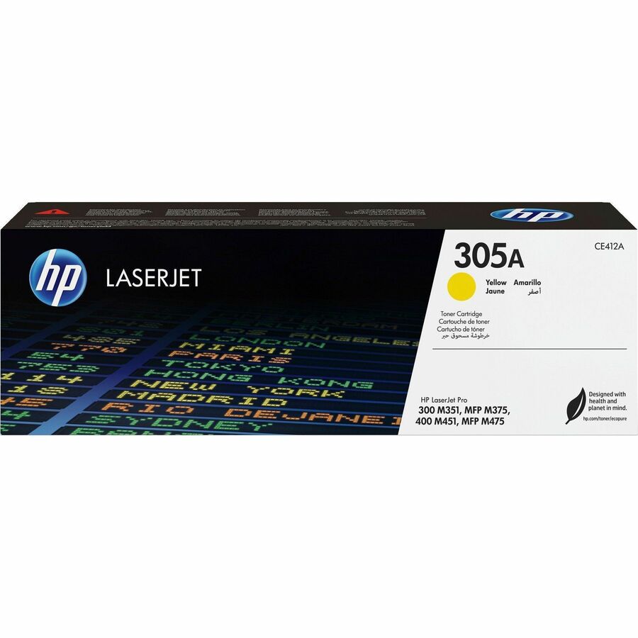 HP 305A (CE412A) YELLOW ORIGINAL LASERJET TONER CARTRIDGE
