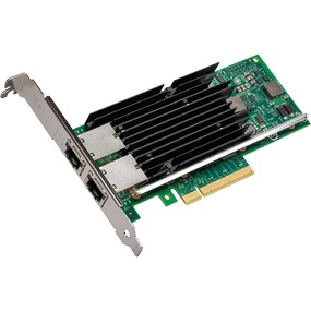 Intel X540-T2 Converged 10GbE Dual Port Server Ethernet Controller - PCIe X8 (X540T2) - Full Height & LP Brackets included