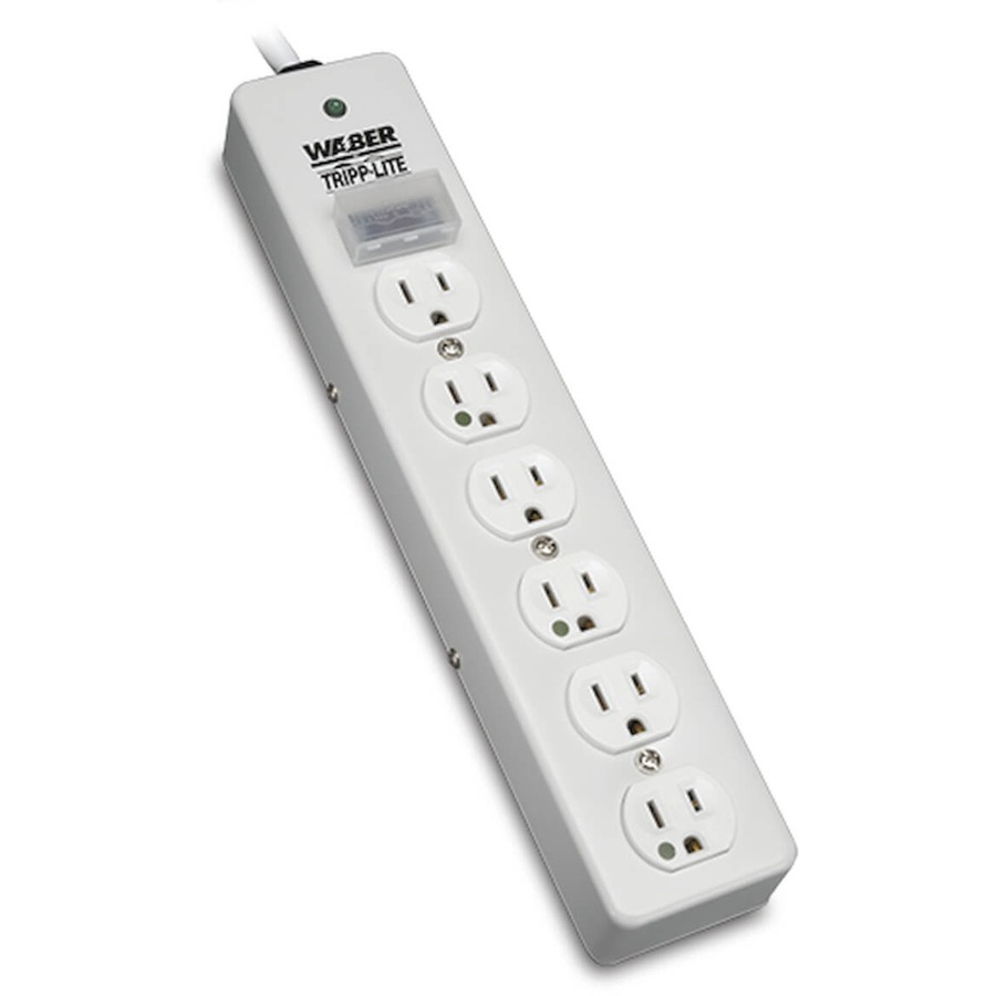 Hospital-Grade Surge Protector with 6 Hospital-Grade Outlets, 6 Ft. (1.83 M) Cord, 1050 Joules, Ul 1363, Not for Patient-Care Rooms