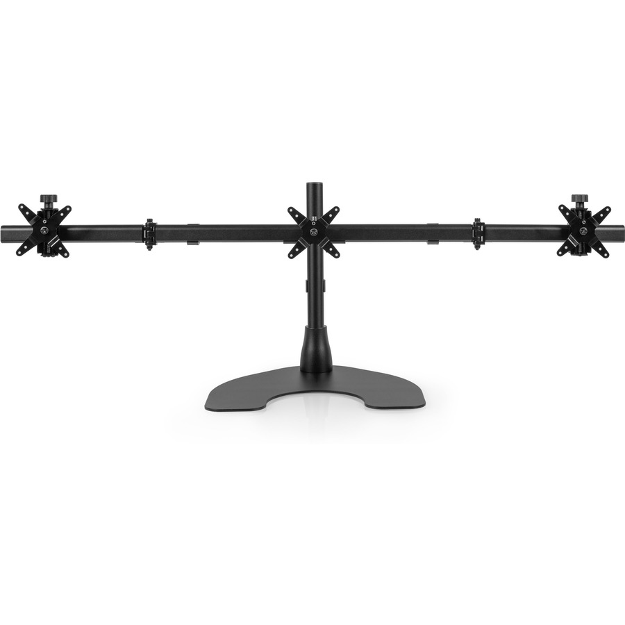 Triple Monitor Desk Stand, Black, Holds 25 Lbs per Monitor, Dual up to 34in,  Tr