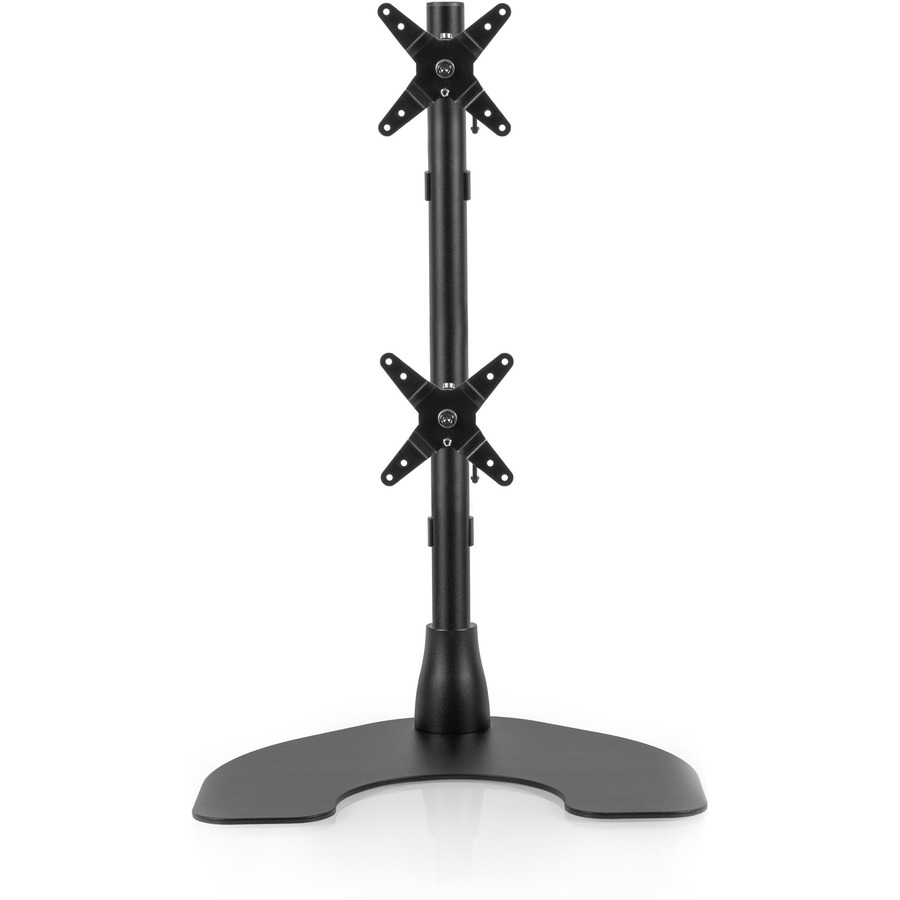 THIS DUAL VERTICAL DESK STAND SUPPORTS MONITORS UP TO 32" (25 LBS EACH) WITH FUL