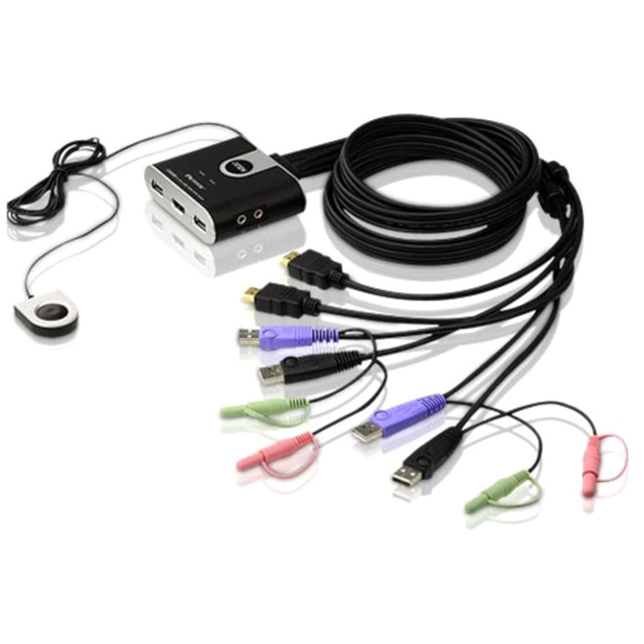 2-PORT USB HD AUDIO/VIDEO KVM SWITCH