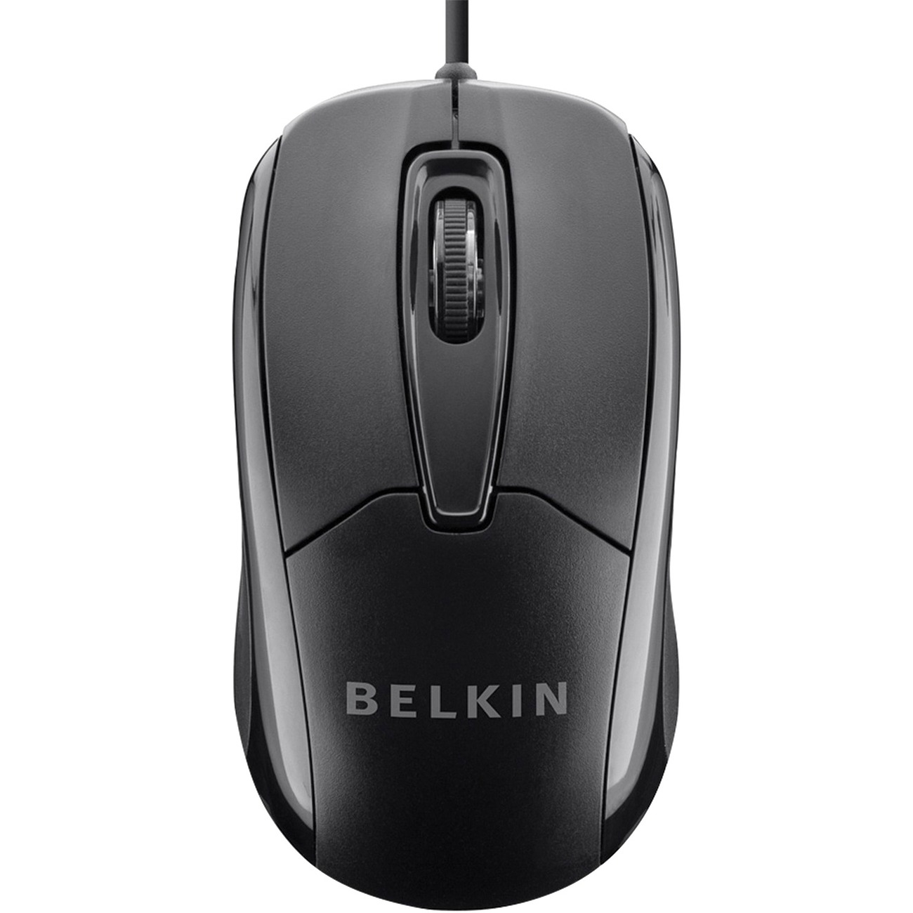 Wired Ergonomic USB Plug and Play Mouse Black - Brown Box