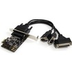 StarTech 2S1P PCI Express Serial Parallel Combo Card - 2 x 9-pin DB-9 Male RS-232 Serial, 1 x 25-pin DB-25 Female Parallel PCI Express x1 - 1 Pack (PEX2S1P553B)