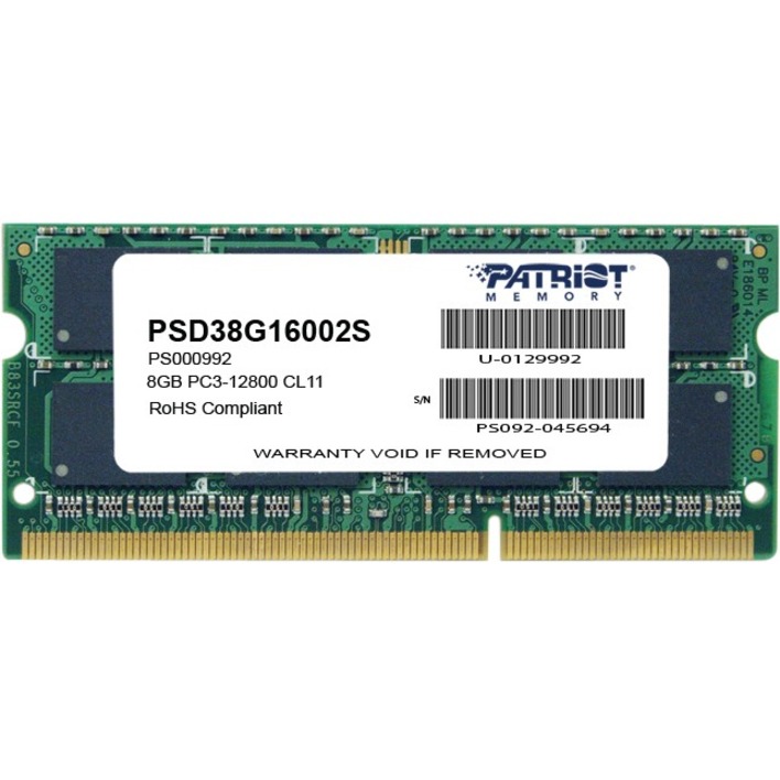 PATRIOT SL 8GB 1600MT/S DDR3 SODIMM
