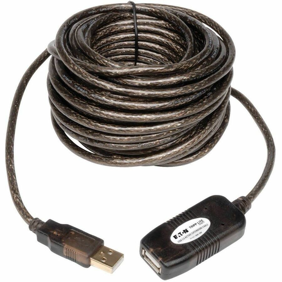 TRIPP LITE SERIES USB 2.0 ACTIVE EXTENSION REPEATER CABLE - USB A LEFT CONNECTOR