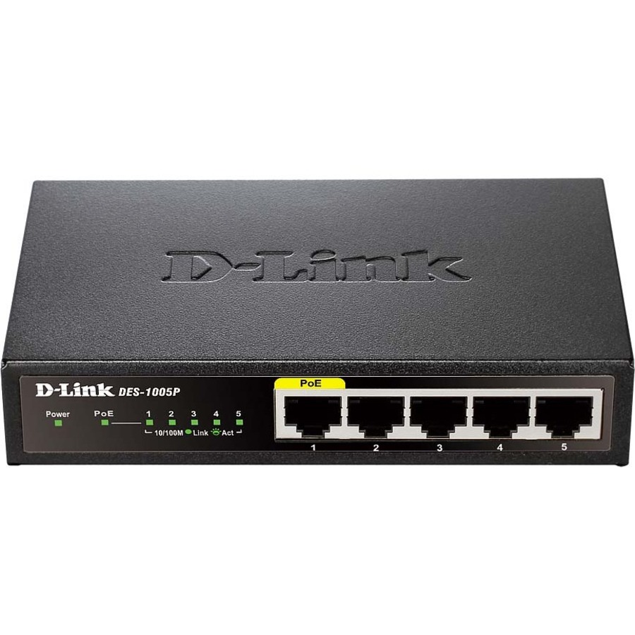 D-LINK Business (DES-1005P) Switch non géré Fast Ethernet à 5 ports avec 1 port PoE