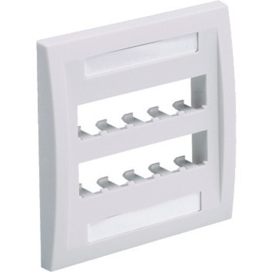 Exec Double Faceplate Ten Mini Com Wht