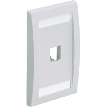 Sgl Gang V Faceplate Wht