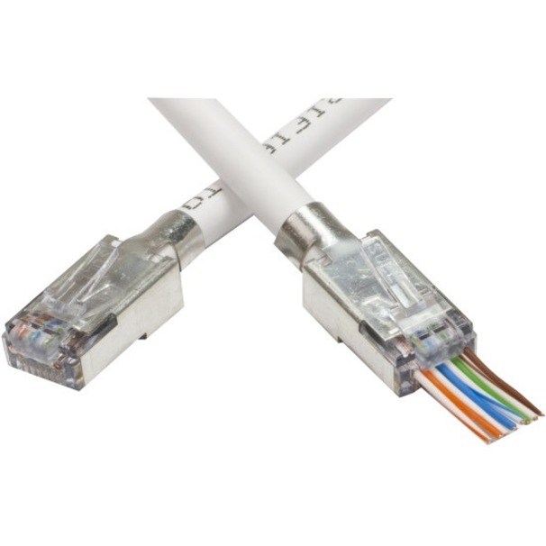 EZ-RJ45 SHIELDED, EXTERNAL GROUND. PKG 100PC/BAG.