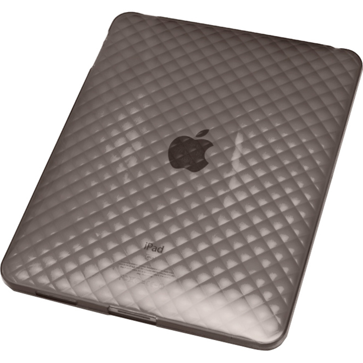 IPAD PTU SKIN CASE, ANTI-SLIP, SOLID, FIRM GRIP, BLACK COLOR