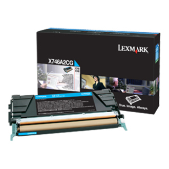 LEXMARK X746A2CG CYAN TONER CARTRIDGE FOR USE IN X746,748 ESTIMATED YIELD 7K