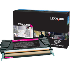 LEXMARK X746A2MG MAGENTA TONER CARTRIDGE FOR USE IN X746,748 ESTIMATED YIELD 7K