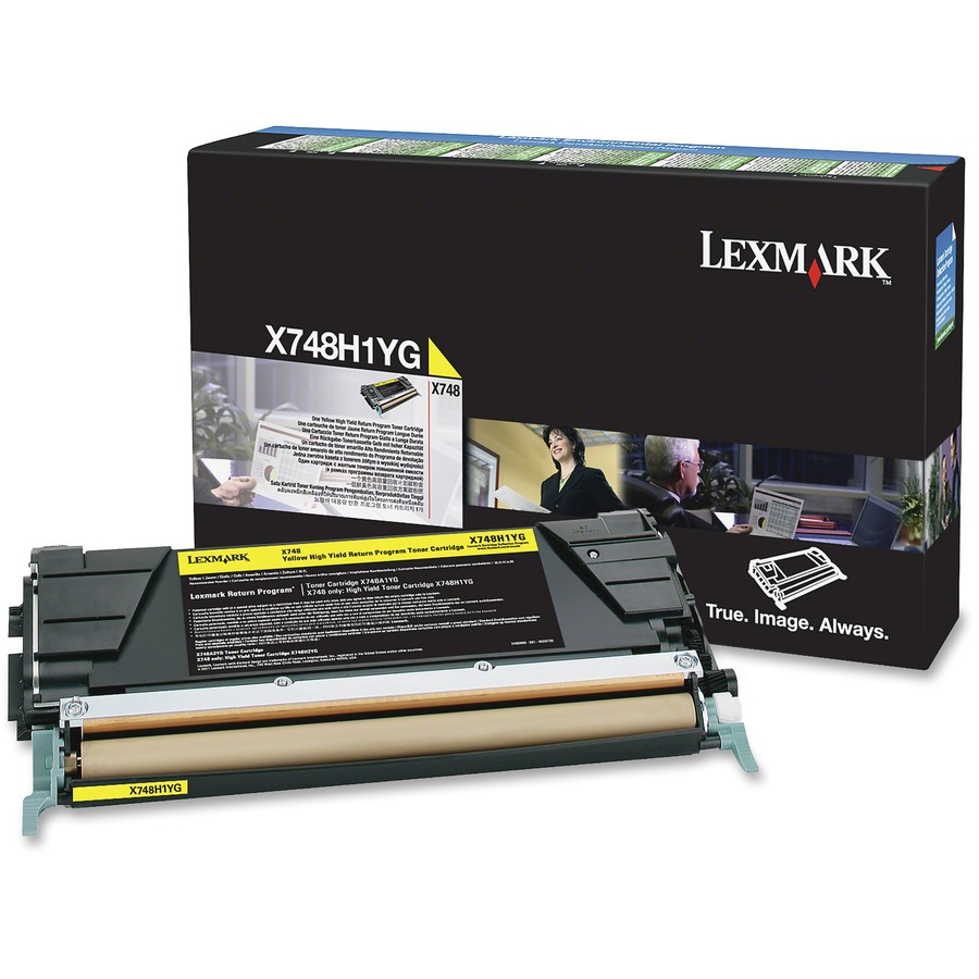 LEXMARK X748H1YG YELLOW RETURN PROGRAM TONER CARTRIDGE FOR USE IN X748 ESTIMATED