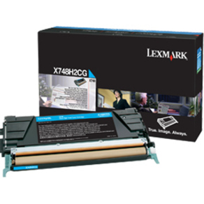 LEXMARK X748H2CG CYAN TONER CARTRIDGE FOR USE IN X748 ESTIMATED YIELD 10K
