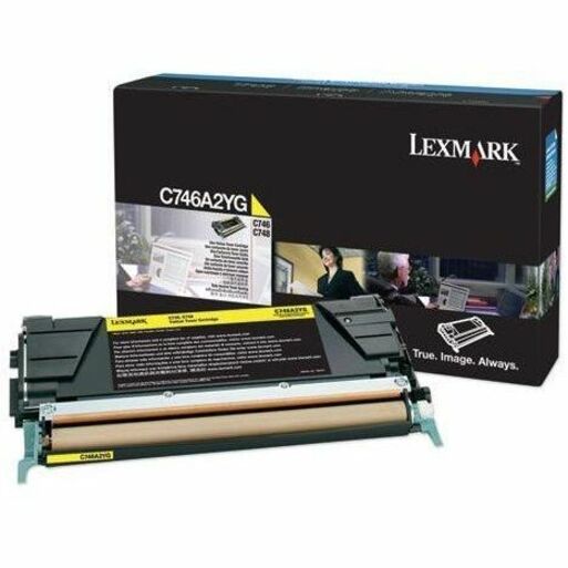 LEXMARK C746A2YG YELLOW TONER CARTRIDGE FOR USE IN C746,748 ESTIMATED YIELD 7K