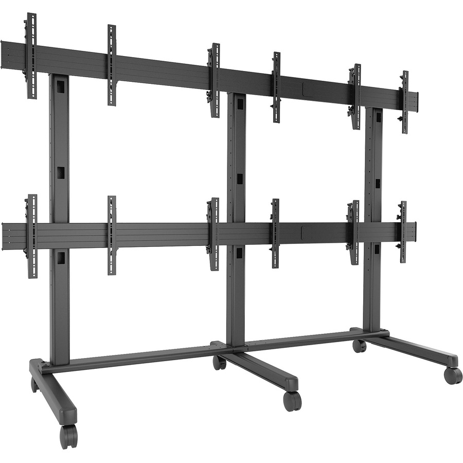 FUSION3 X 2 MICRO-ADJUSTABLE LARGE FREESTANDING VIDEO WALL