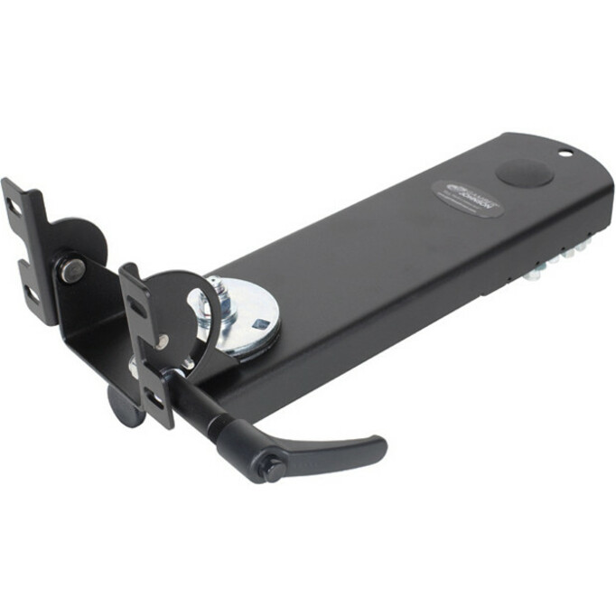 LOCKING SWING ARM: VESA 75MM & GAMBER-JOHNSON HOLE PATTERN - BLACK - THE ENTIRE