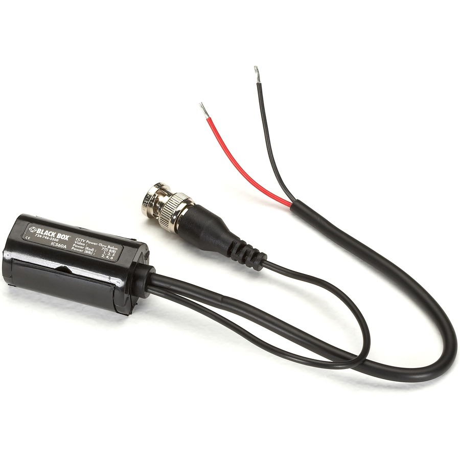 CCTV POWER-THROUGH BALUN WITH RJ-45 CONNECTORS