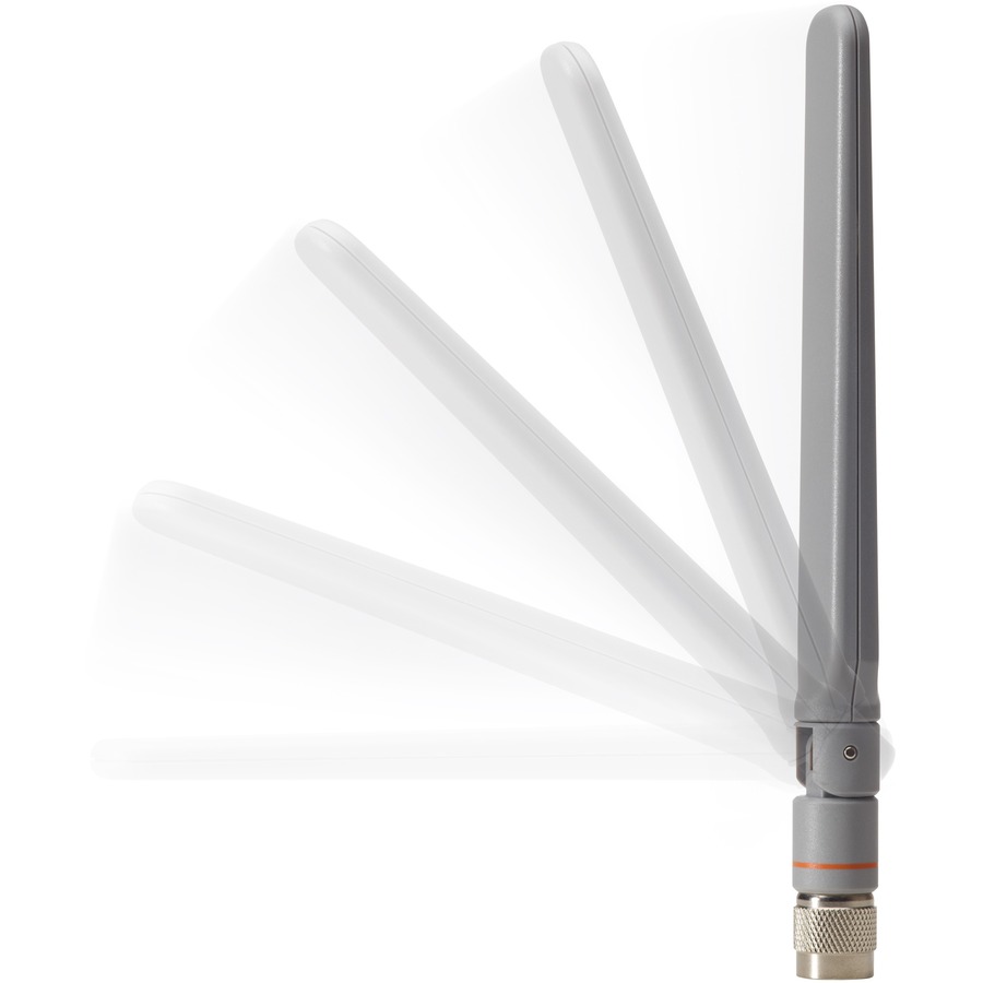 2.4 GHZ 2 DBI/5 GHZ 4 DBI DIPOLE ANT., GRAY, RP-TNC