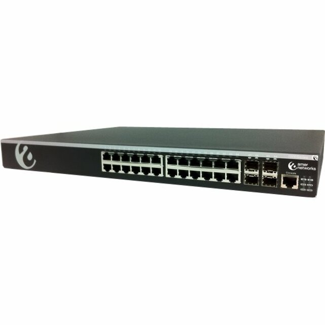 24 PORT MANAGED L3 10/100/1000BASET POE SWITCH 10G SUPPORT WITH 4 GIG COMBO (SFP