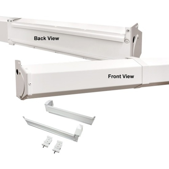 FLOATING SCREEN BRACKET (WHITE), 6 X 27, WHITE