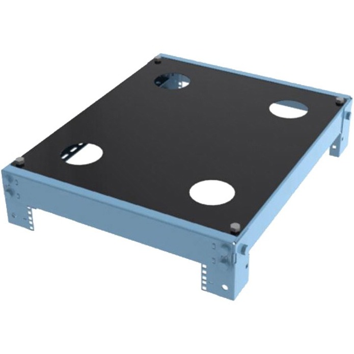 TOP FOR RACK MODEL 111: 28IN DEEP WITH CABLE PASS THROUGHS (BLACK)