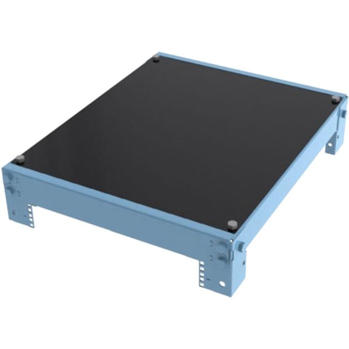 TOP FOR RACK MODEL 111: 28IN DEEP WITHOUT CABLE PASS THROUGHS (BLACK)